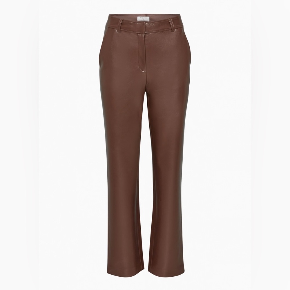 Aritzia Babaton Faux Leather Command Pants